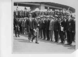 1927 Prince Edward reviewing WW1 troops