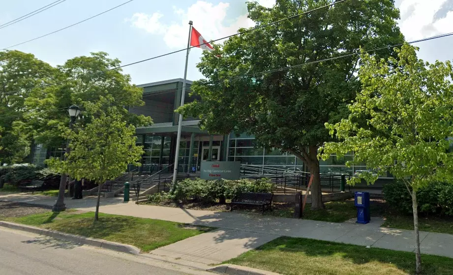 Office building near the Peace Bridge